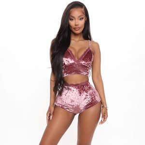 Late night snuggles pj set- mauve